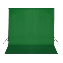 ZIELONE BAWEŁNIANE TŁO FOTOGRAFICZNE 300X300CM CHROMA KEY