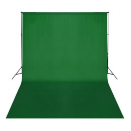 ZIELONE TŁO FOTOGRAFICZNE BAWEŁNA 500X300CM CHROMA KEY