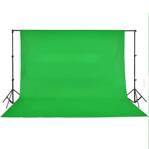 ZIELONE TŁO FOTOGRAFICZNE BAWEŁNA 500X300CM CHROMA KEY
