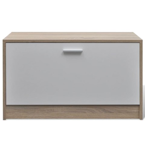 ZESTAW MEBLI DO PRZEDPOKOJU 3-W-1 KOLOR DĘBOWY I BIAŁY