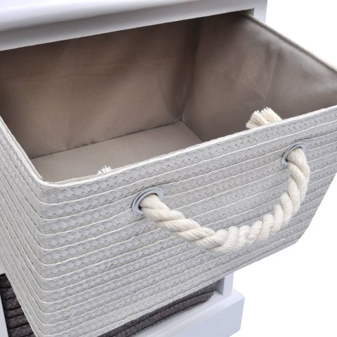 ŁAWKA ZE SCHOWKIEM Z 6 SZUFLADAMI DREWNIANA