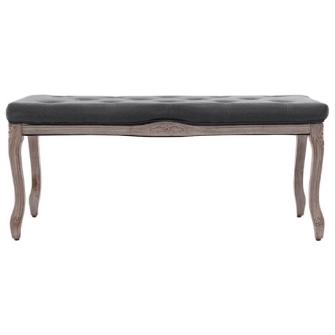 ŁAWKA DO PRZEDPOKOJU DREWNO 110X38X48CM CIEMNOSZARA