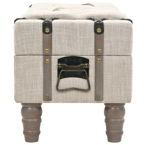 ŁAWKA ZE SCHOWKIEM DREWNO I STAL 111X34X37CM