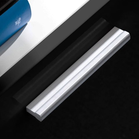 MEBLOŚCIANKA Z LED POD TV 5 ELEMENTÓW CZARNA NA POŁYSK