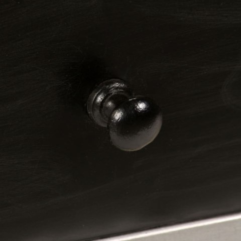 SZAFKA POD TELEWIZOR DREWNO MANGO I STAL 120X30X45CM