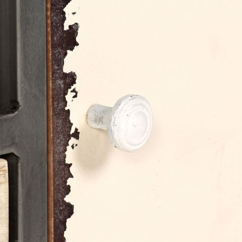 SZAFKA POD TELEWIZOR DREWNO MANGO I STAL 120X30X45CM