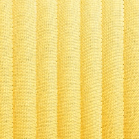 KRZESŁA DO JADALNI 2 SZT. ŻÓŁTE TAPICEROWANE TKANINĄ