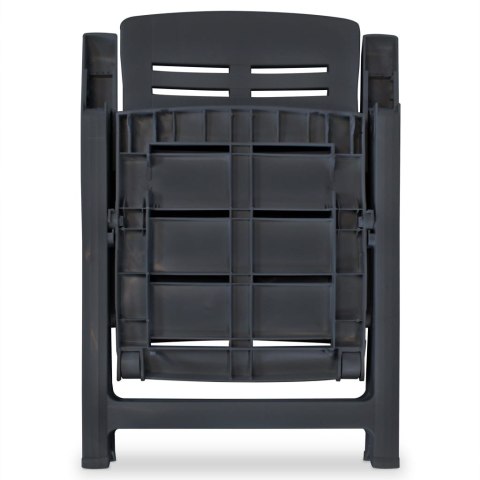 3-CZ. ZESTAW MEBLI BISTRO PLASTIK ANTRACYTOWY