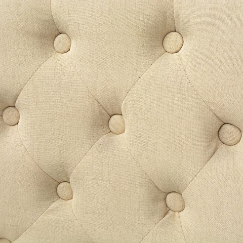 KRZESŁA STOŁOWE 4SZT KREMOWE TKANINA