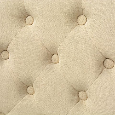 KRZESŁA STOŁOWE 6SZT KREMOWE TKANINA