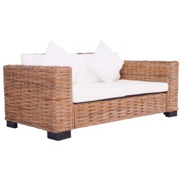 2-OSOBOWA SOFA OGRODOWA Z NATURALNEGO RATTANU