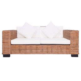 2-OSOBOWA SOFA OGRODOWA Z NATURALNEGO RATTANU