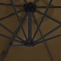PARASOL OGRODOWY Z PRZENOŚNĄ PODSTAWĄ TAUPE