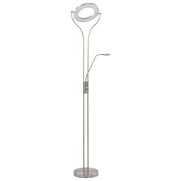 LAMPA STOJĄCA 18 W SREBRNA 180CM PRZYCIEMNIANA