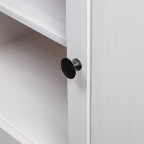 SZAFKA POD TV BIAŁA 120X40X50CM SOSNA SERIA PANAMA