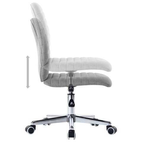 KRZESŁA STOŁOWE 2SZT JASNO SZARE TKANINA