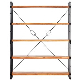 5-POZIOMOWY REGAŁ NA KSIĄŻKI 140X30X180CM DREWNO AKACJOWE