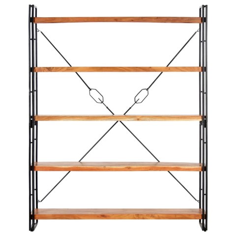 5-POZIOMOWY REGAŁ NA KSIĄŻKI 140X30X180CM DREWNO AKACJOWE