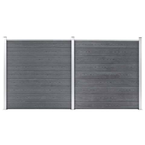 OGRODZENIE DO OGRODU WPC 353X186CM SZARE