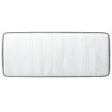 ŁÓŻKO Z MATERACEM SPRĘŻYNOWYM CIEMNOSZARE 90X200CM TKANINA