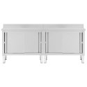 STOŁY ROBOCZE PRZESUWNE DRZWI 2 SZT. 240X50X(95 97)CM STAL