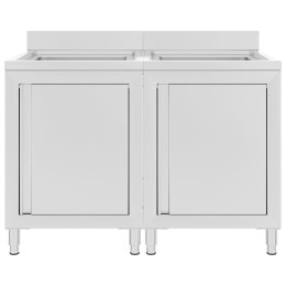 SZAFKI GASTRONOMICZNE ZE ZLEWEM 2 SZT. STAL NIERDZEWNA