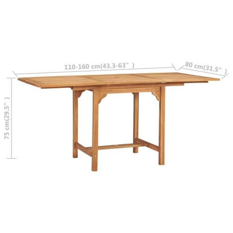 5-CZ. ZESTAW MEBLI OGRODOWYCH DREWNO TEKOWE