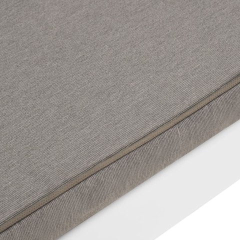 ŁAWKI OGRODOWE Z PODUSZKAMI 2 SZT. PLASTIK BIAŁE