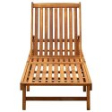 OGRODOWY LEŻAK Z PODUSZKĄ DREWNO AKACJOWE