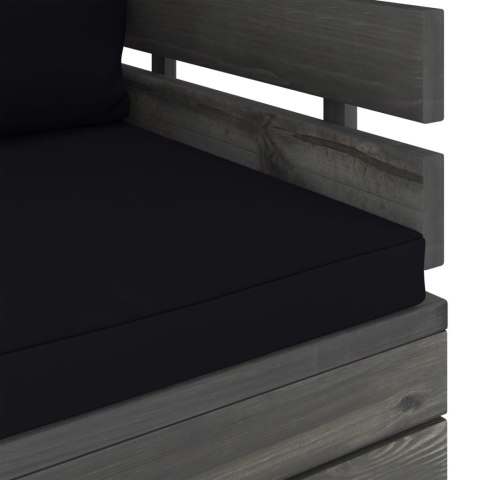 OGRODOWY FOTEL Z PALET Z PODUSZKAMI DREWNO SOSNOWE