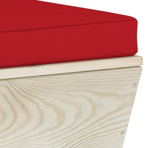 OGRODOWA SOFA NAROŻNA Z PALET Z PODUSZKAMI IMPREGNOWANY ŚWIERK