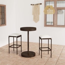 3-CZ. ZESTAW MEBLI BAROWYCH Z PODUSZKAMI RATTAN PE BRĄZOWY