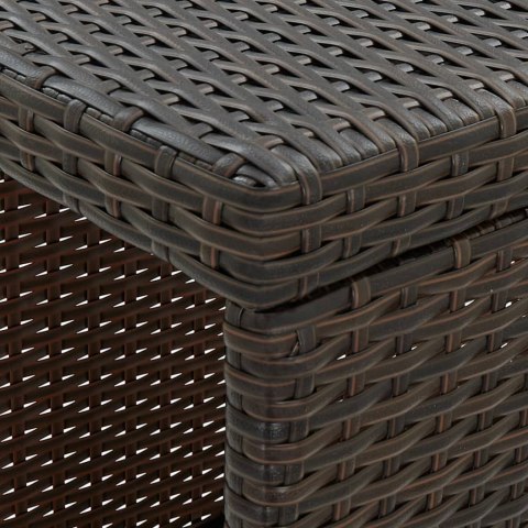 5-CZ. OGRODOWY ZESTAW BAROWY PODUSZKI RATTAN PE BRĄZOWY