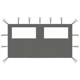ŚCIANKA Z OKNAMI DO ALTANY 4X2M ANTRACYTOWA