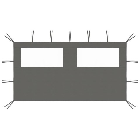 ŚCIANKA Z OKNAMI DO ALTANY 4X2M ANTRACYTOWA