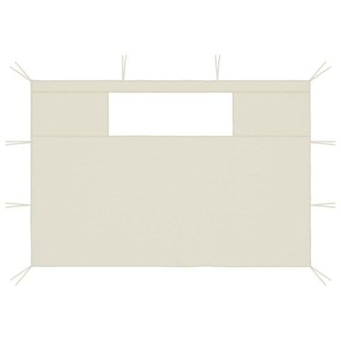 ŚCIANKI DO ALTANY Z OKNAMI 2 SZT. KREMOWE