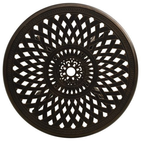 3-CZ. ZESTAW MEBLI BISTRO ZE STOPU ALUMINIUM BRĄZOWY