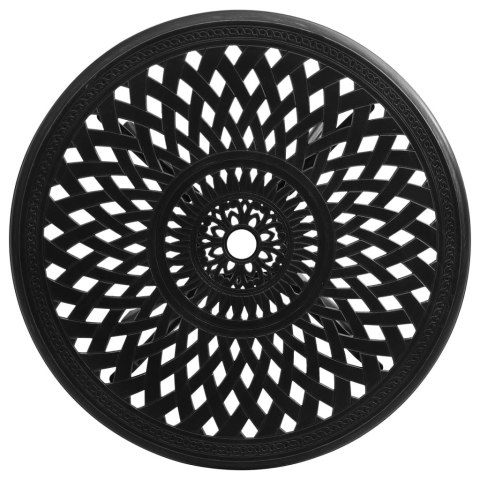 5-CZ. ZESTAW MEBLI BISTRO ZE STOPU ALUMINIUM CZARNY