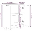 KOMODY 2SZT CZARNE 60X30X70CM