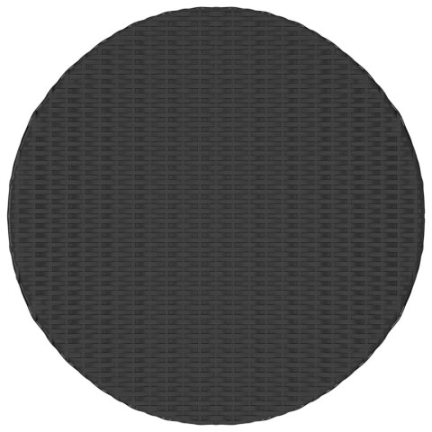 STOLIK HERBACIANY CZARNY 68X68X30CM POLIRATTAN