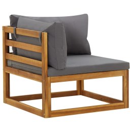 MODUŁY SOFY NAROŻNEJ Z PODUSZKAMI 2 SZT. CIEMNOSZARE