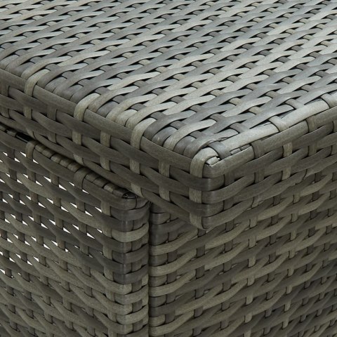 3-CZĘŚCIOWY ZESTAW MEBLI BAROWYCH POLIRATTAN SZARY