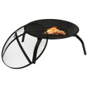 PALENISKO I GRILL 2-W-1 Z POGRZEBACZEM 56X56X49CM STAL