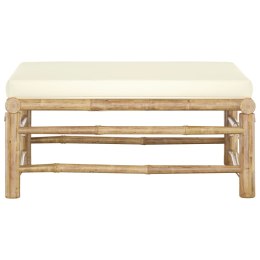 PODNÓŻEK OGRODOWY ŚMIETANKOWA PODUSZKA BAMBUS