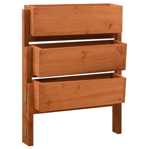 OGRODOWA DONICA SKŁADANA POMARAŃCZOWA 60X14X75CM JODŁA