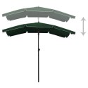 PARASOL OGRODOWY NA SŁUPKU 200X130CM ZIELONY