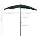 PARASOL OGRODOWY NA SŁUPKU 200X130CM ZIELONY