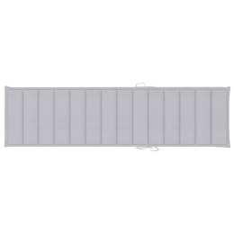 PODUSZKA NA LEŻAK SZARA 200X50X3CM TKANINA