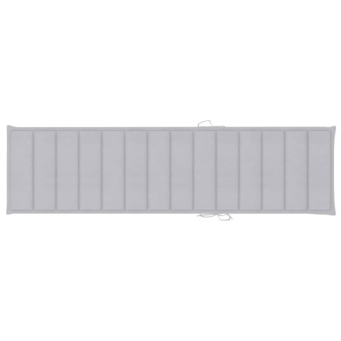 PODUSZKA NA LEŻAK SZARA 200X50X3CM TKANINA