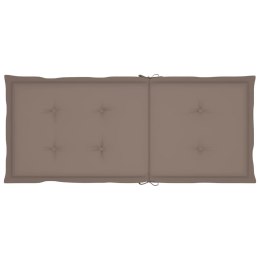 PODUSZKI NA KRZESŁA OGRODOWE 6 SZT. TAUPE 120X50X3CM
